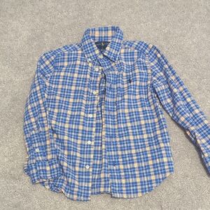 Ralph Lauren Blue and Yellow Button Down Shirt